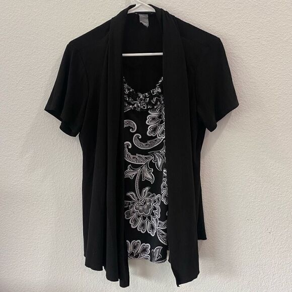 Perception Concept Blouse with Cardigan - Picture 1 of 6
